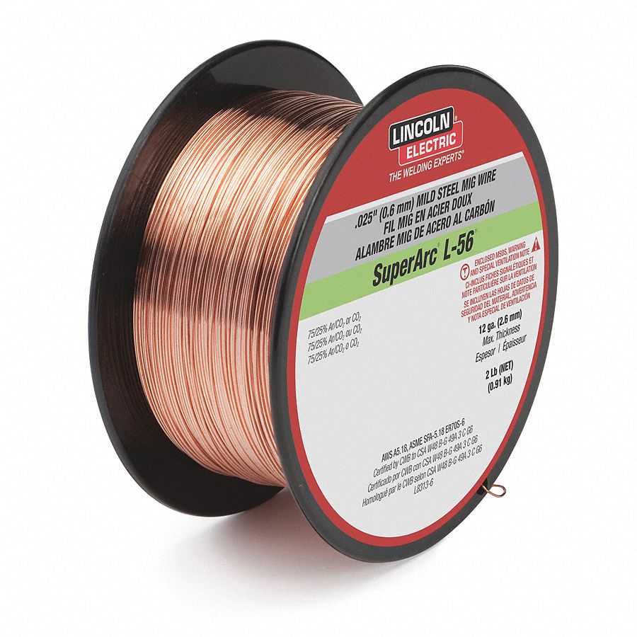 LINCOLN ELECTRIC ED030583 - MIG Welding Wire L-56 .025 Spool