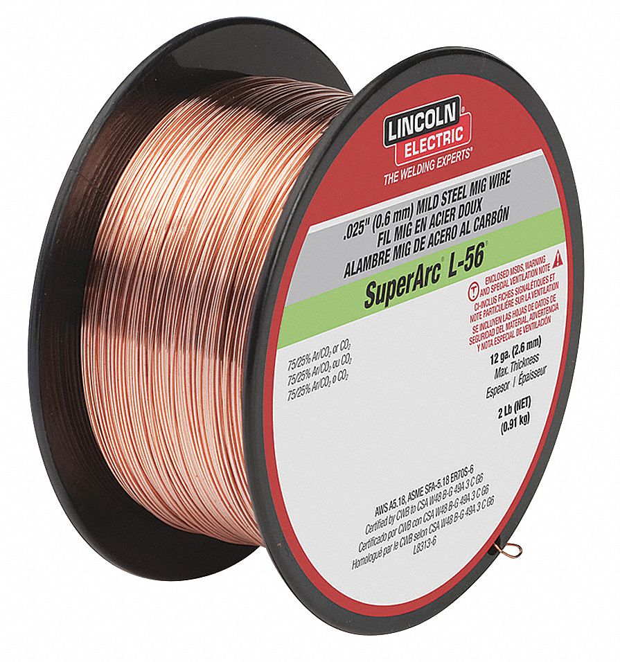 LINCOLN ELECTRIC ED030631 - MIG Welding Wire L-56 .030 Spool