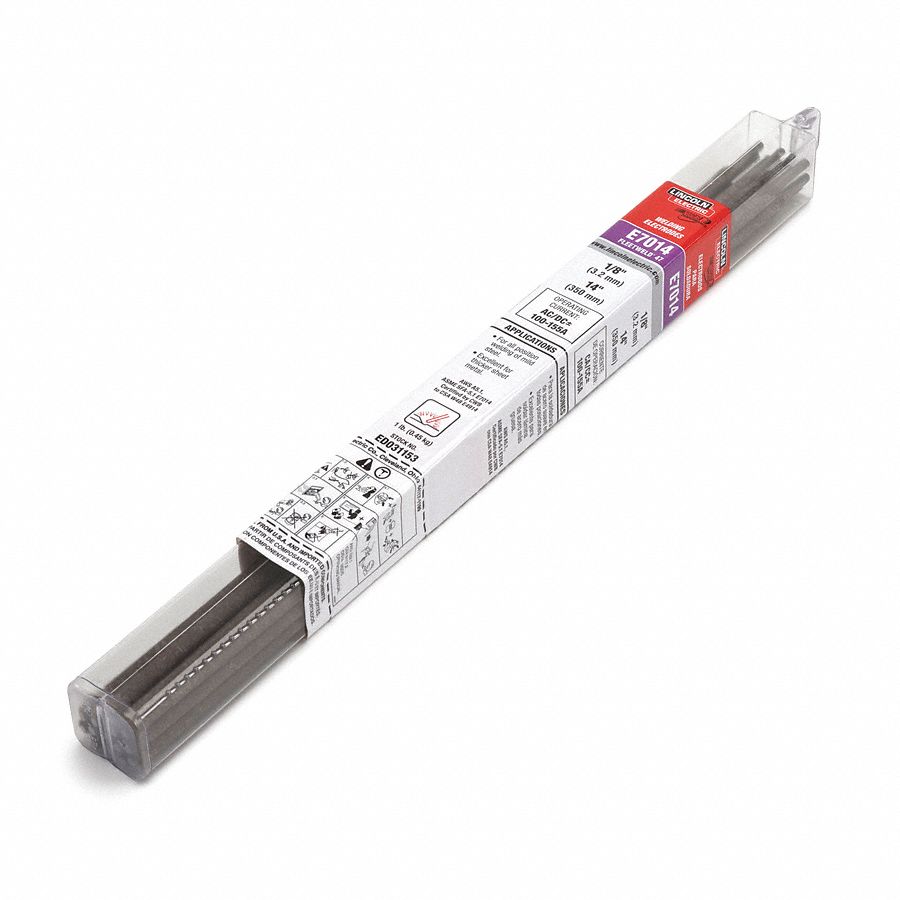 LINCOLN ELECTRIC ED030566 - Stick Electrode 7014 3/32 In 14 L 5 lb.