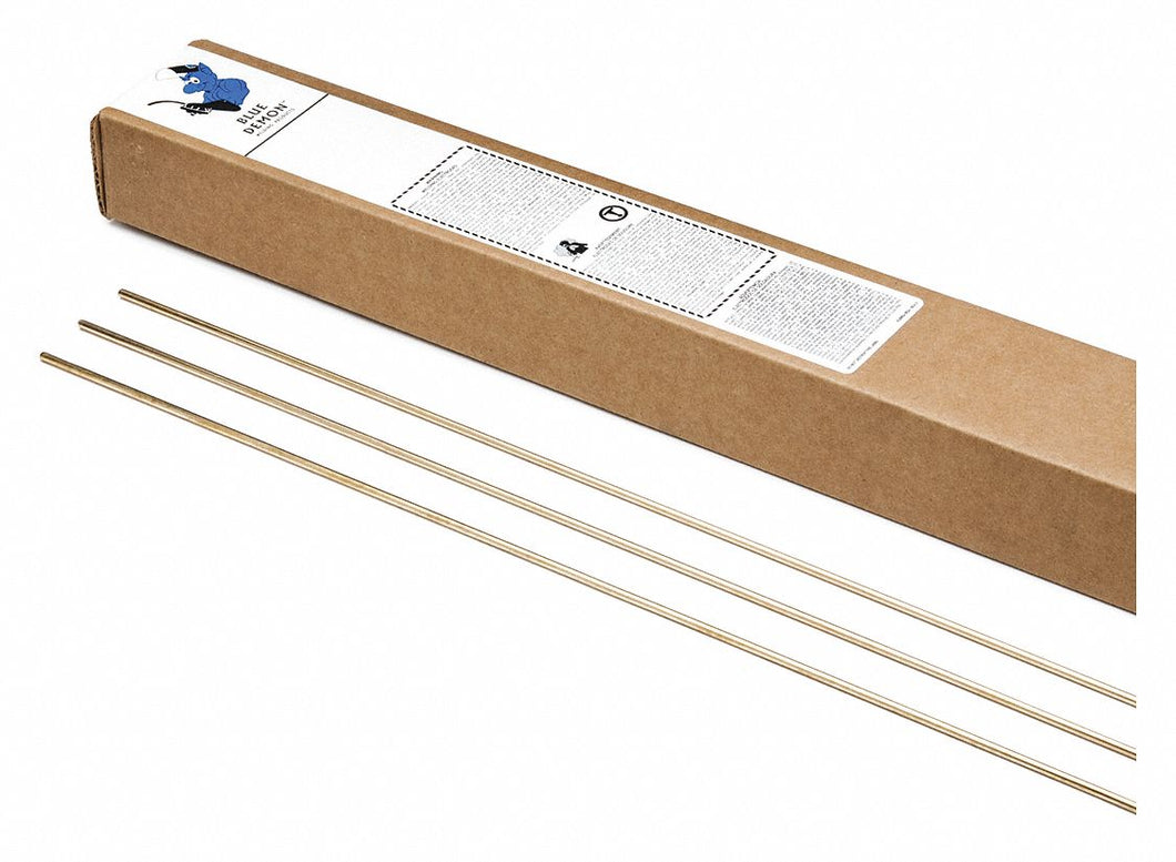 BLUE DEMON LFBB12510T - Low Fume Brnz Gas Brazing Rod 1/8 10lb
