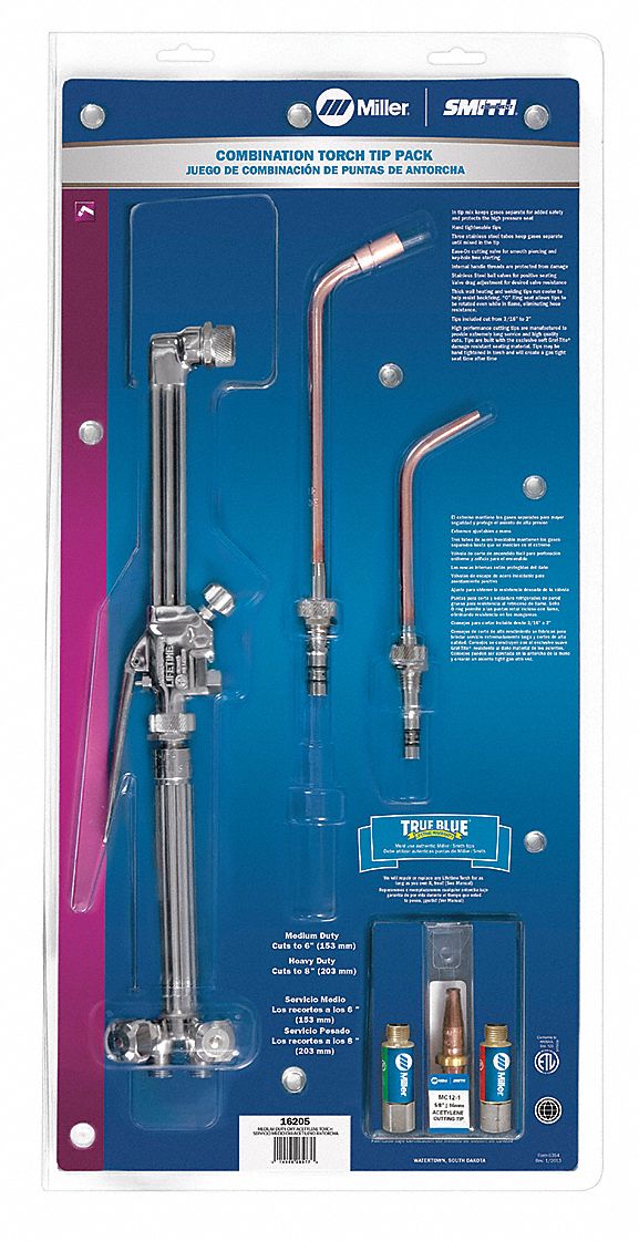 MILLER ELECTRIC 16205 - Combo Torch and Tip Kit Acetylene MC509