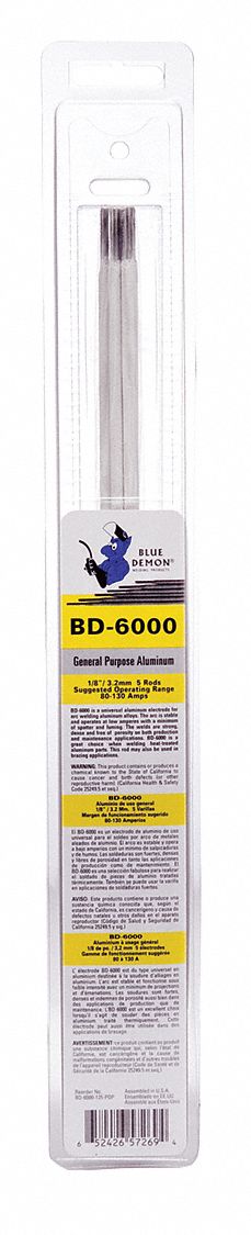 BLUE DEMON BD6000332POP - Aluminum Electrode Alloy6000 3/32x14 PK7