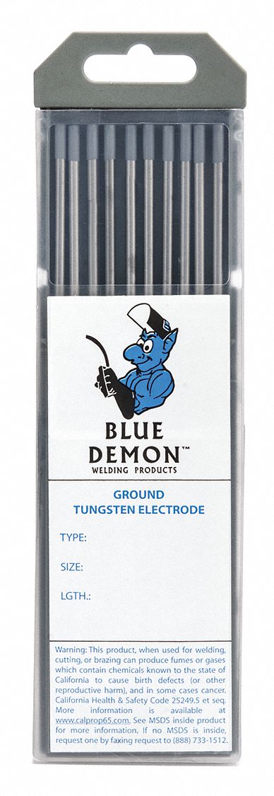 BLUE DEMON TE2C11610T - Ceriated Tungsten Electrode 1/16x7 PK10