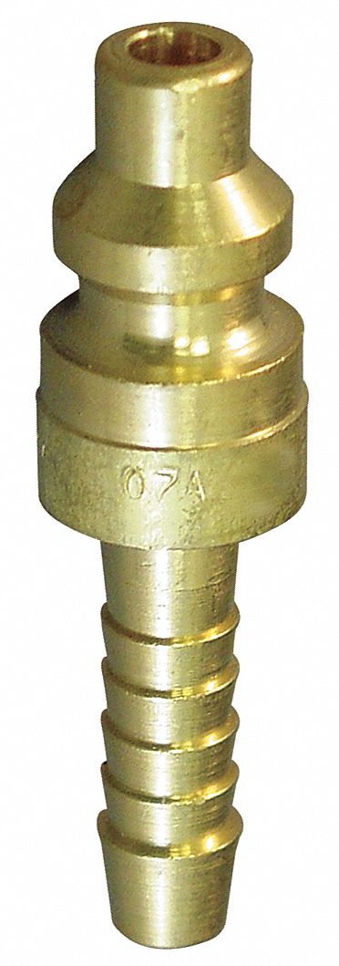EATON HANSEN 07A - Coupler Plug Hose Barb 1/4 Brass