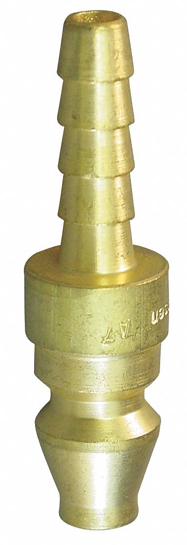 EATON HANSEN A9 - Coupler Plug Hose Barb 1/4 Brass