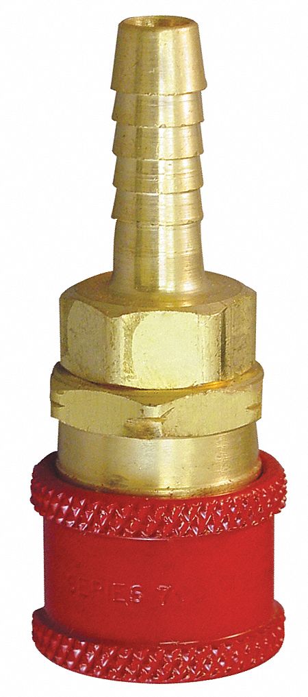 EATON HANSEN RD708 - Coupler Body Hose Barb 1/4 Brass