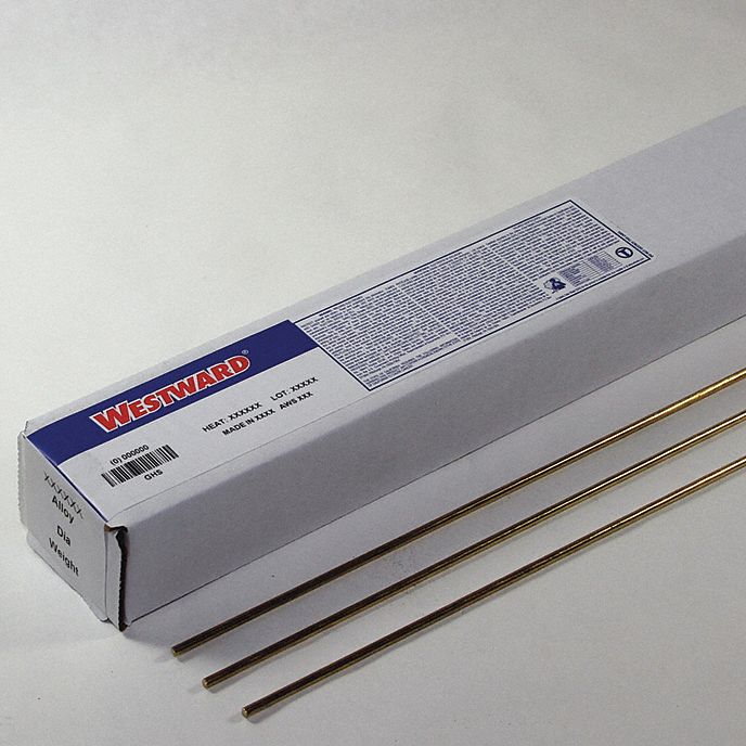 WESTWARD 41R226 - Brazing Alloy RBCuZn-C X 1/16 In 10 lb.