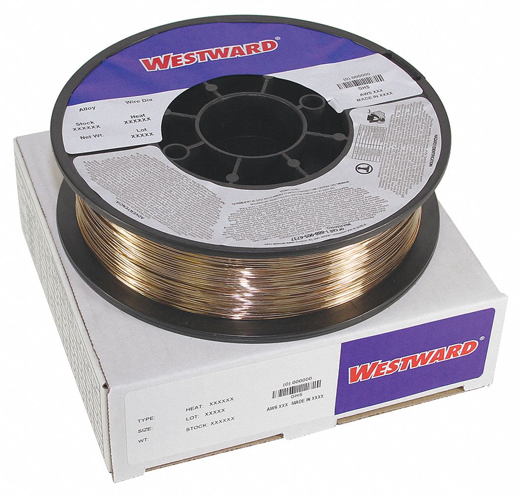 WESTWARD 41R317 - MIG Weld Wire ERCuSi-A X .023 11 lb.
