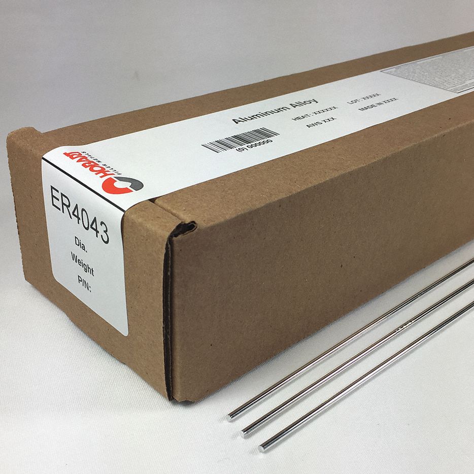 HOBART S163237G12 - TIG Welding Rod 3/32'' dia. 36'' L 10 lb
