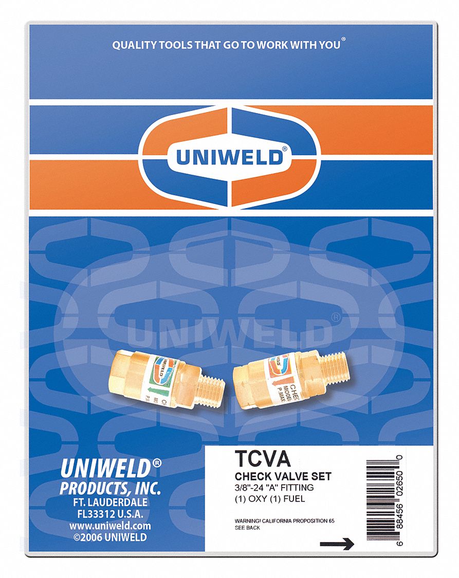 UNIWELD TCVA - Torch Check Valve Set
