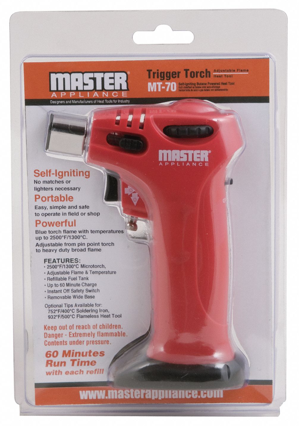 MASTER APPLIANCE MT70 - Triggertorch Palm Sized