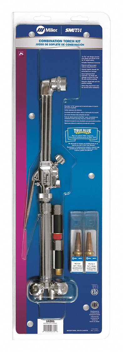 MILLER ELECTRIC 16281 - Combination Torch Outfit Cut 6 In 90 Deg