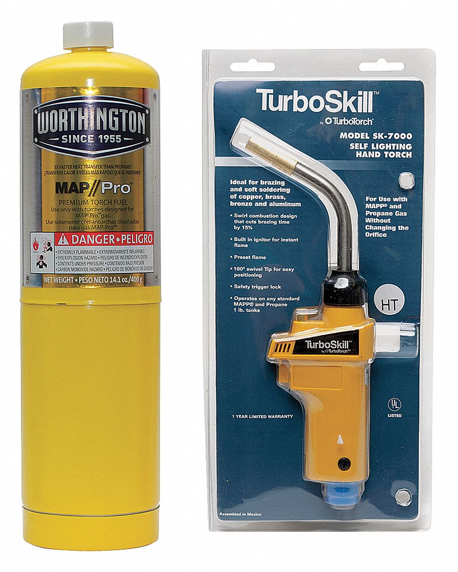 TURBOTORCH 04264001333668 - Self-Igniting Torch Kit 2 pcs