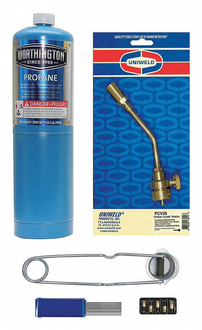 UNIWELD PCV253336702CYX7 - Pencil Torch Kit 3 pcs